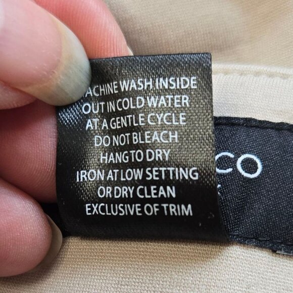 Jones & Co Tan Wide-Leg Pants XL Heavy Knit Elastic Waist - Picture 8 of 8